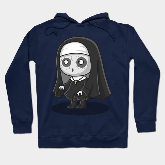 cute demon nun Hoodie by fflat hds